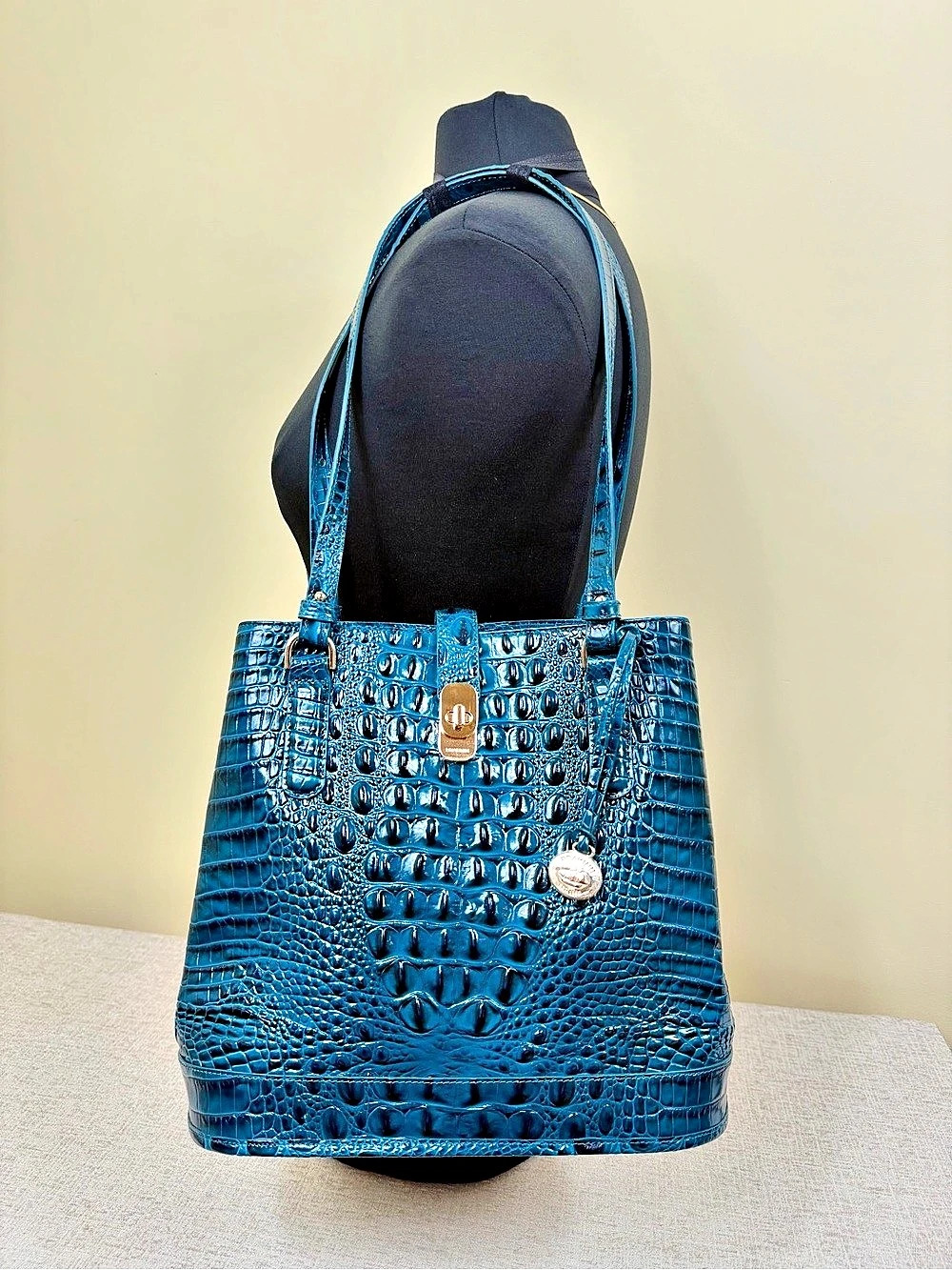 Brahmin Fiora Tote Crocodile-Embossed